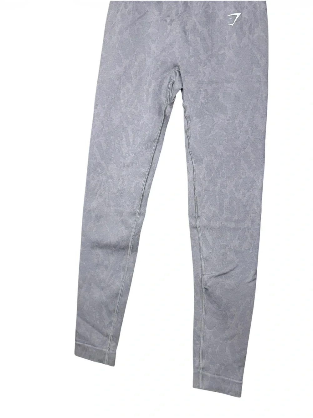 Gymshark High-Waist Light Grey Textured Leggings
